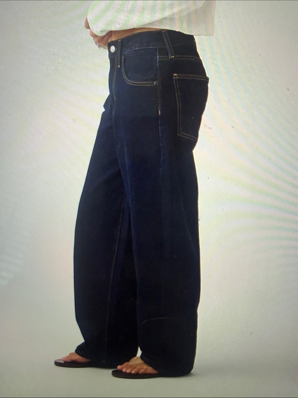 Hailey Bieber x Gap extra baggy jean NWT sz 25 - Picture 2 of 3